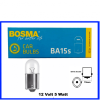 Bosma Kugellampe 12 Volt 5 Watt BA15s R5W