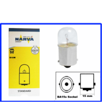 Narva Kugellampe 24 Volt 10 Watt R10W BA15s