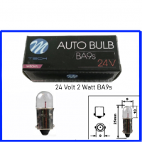M-Tech Kugellampe 24 Volt 2 Watt BA9s
