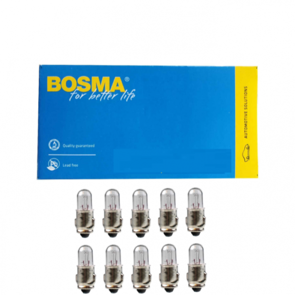 10 Stück Bosma Kugellampe 6 Volt 0,6 Watt BA7s 100mA