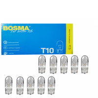 10 Stück Bosma Glassockellampe 24 Volt 3 Watt W3W T10 W2,1x9,5d