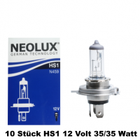 10 Stück Neolux Halogen Glühlampe HS1 12 Volt...