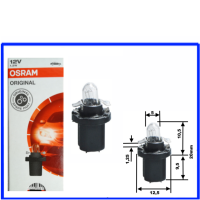Osram Kunststoffsockellampe BAX 12 Volt 1.2 Watt  B8.5d
